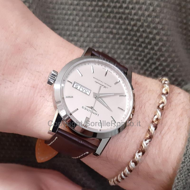 LONGINES 1832 BEIGE 40MM ALLIGATORE MARRONE