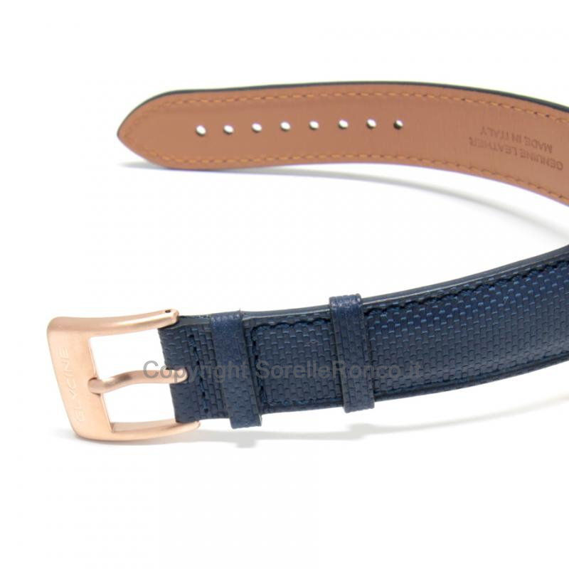 GLYCINE COMBAT SUB BLU E NERO 42MM TESSUTO