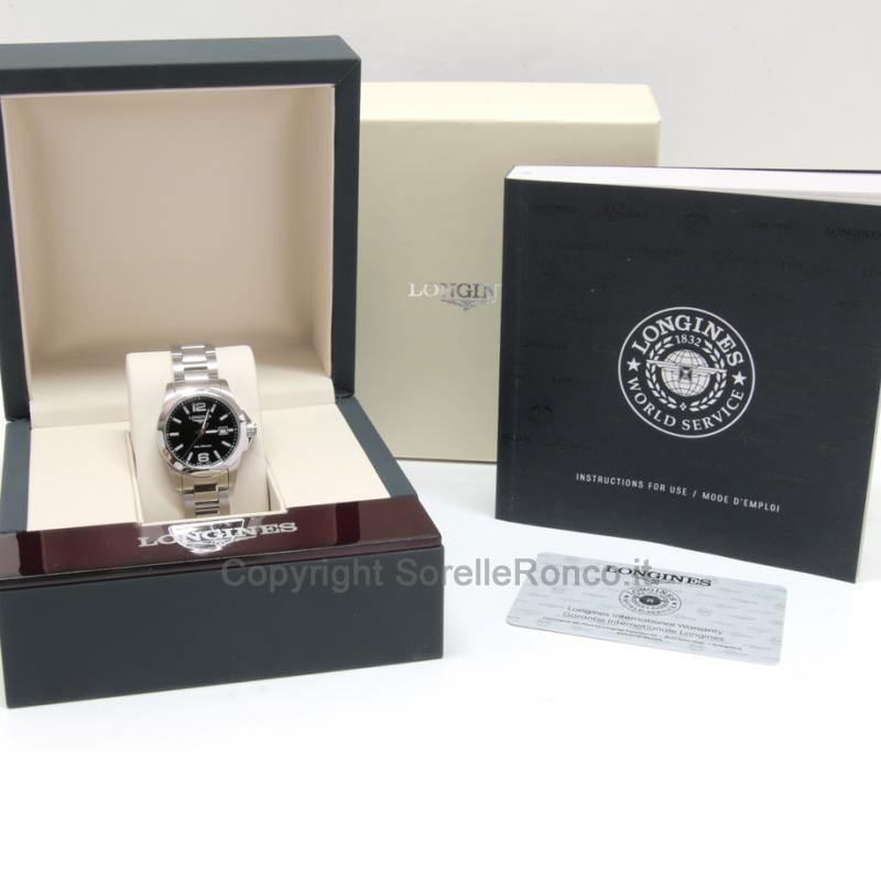 LONGINES CONQUEST LADY NERO 29,50MM