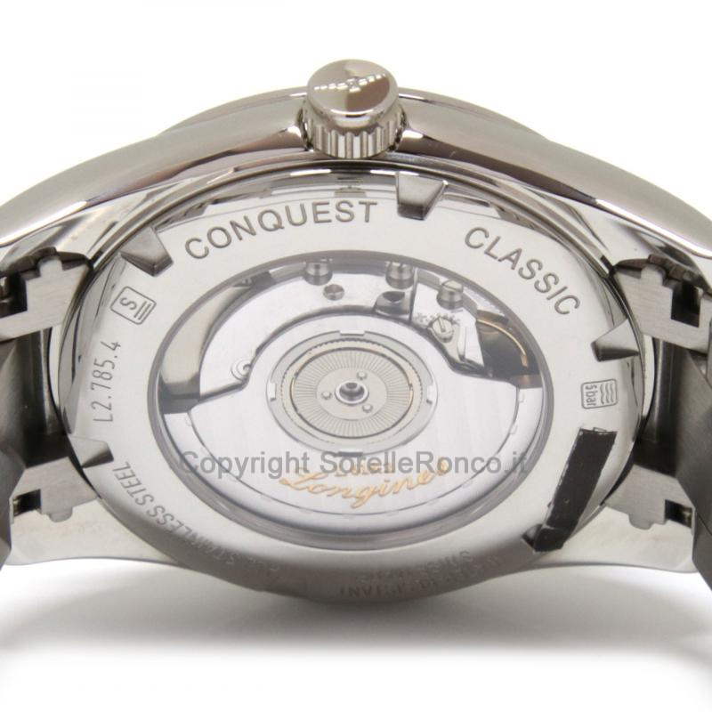 LONGINES CONQUEST ACCIAIO NERO 40MM AUTOMATICO