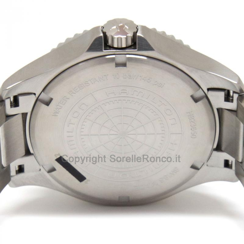 HAMILTON KHAKI NAVY SCUBA BLU/ARANCIO 40MM ACCIAIO