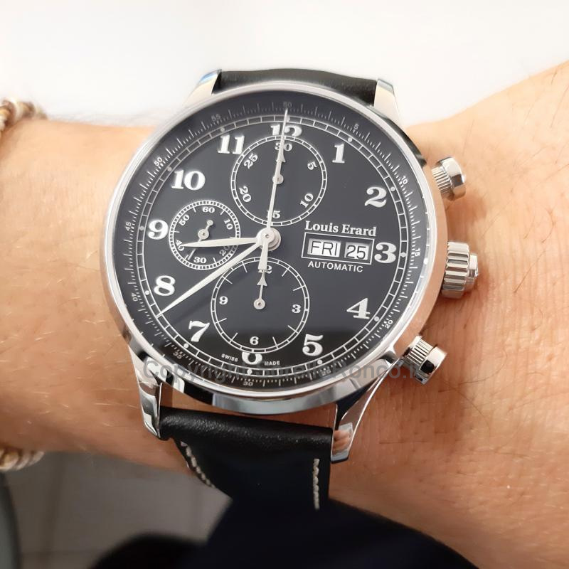 LOUIS ERARD 1931 BLU CHRONO 42,5MM CINTURINO PELLE
