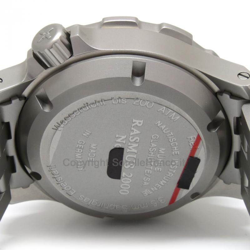 MÜHLE GLASHÜTTE RASMUS 2000 NERO 44MM ACCIAIO