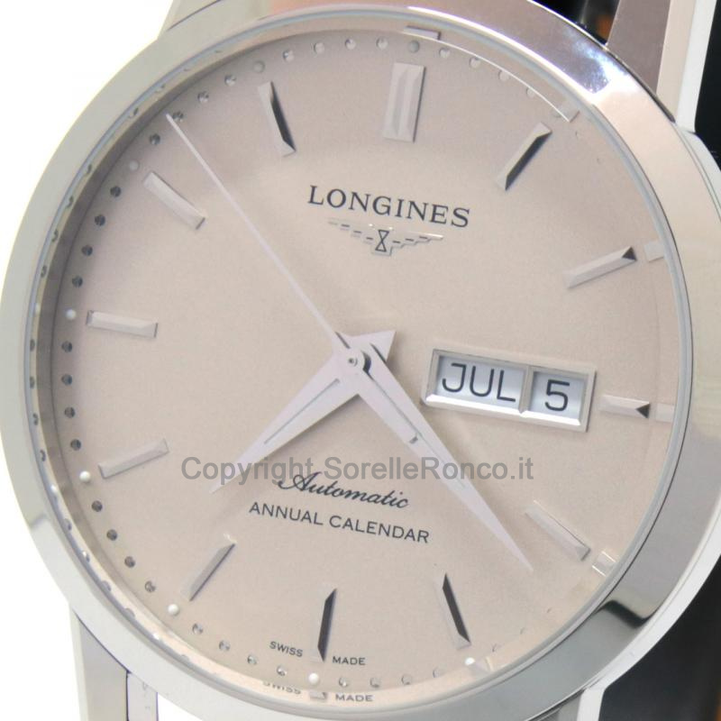 LONGINES 1832 BEIGE 40MM ALLIGATORE MARRONE