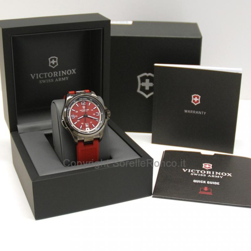 VICTORINOX NIGHT VISION ROSSO 42MM CAUCCIÙ ROSSO