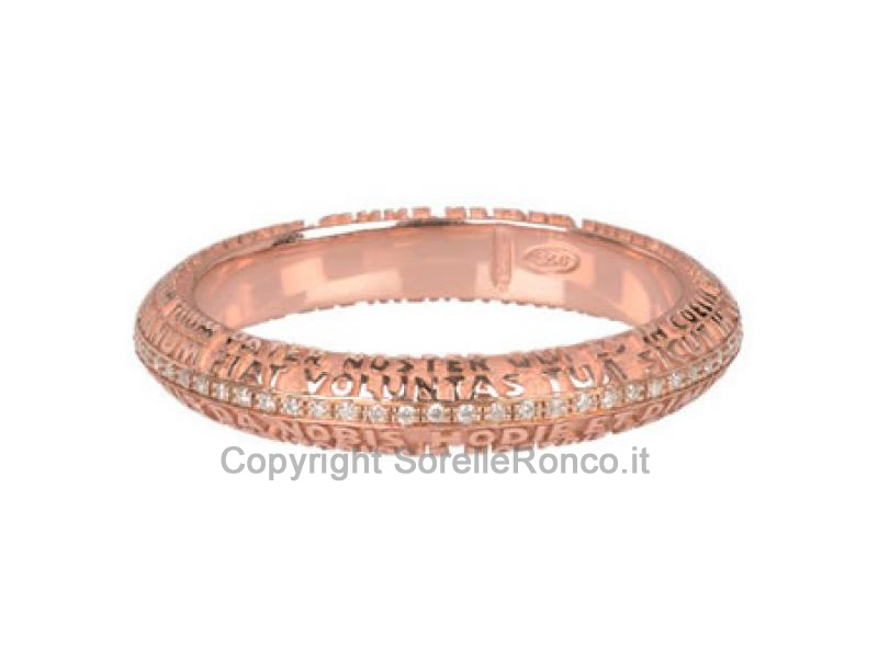 FEDE TUUM AETERNA ORO ROSA 9KT DIAMOND