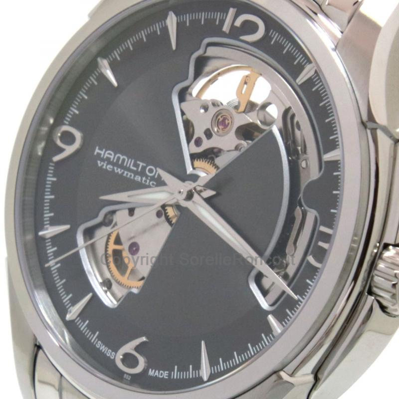 HAMILTON JAZZMASTER OPEN HEART GRIGIO 40MM
