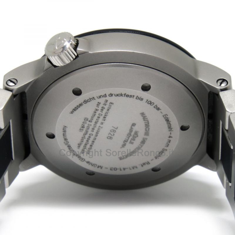 MÜHLE GLASHÜTTE SAR RESCUE-TIMER NERO 42MM ACCIAIO