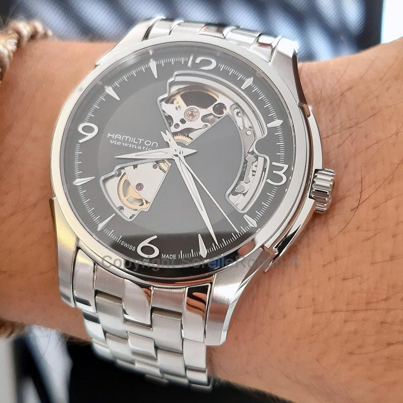 HAMILTON JAZZMASTER OPEN HEART GRIGIO 40MM