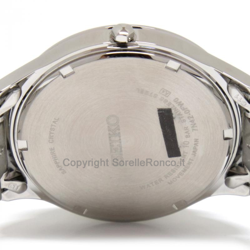 SEIKO CLASSIC NERO 40MM BRACCIALE ACCIAIO