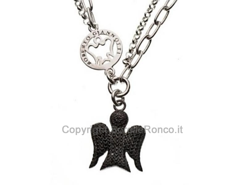 COLLANA ANGELO NERO ROBERTO GIANNOTTI