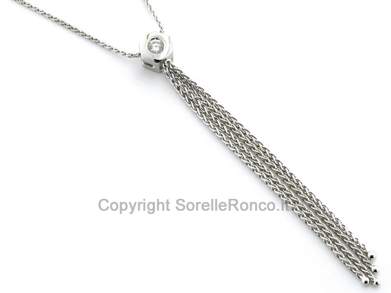 COLLANA FANTASIA ORO E DIAMANTE 0.08 CT
