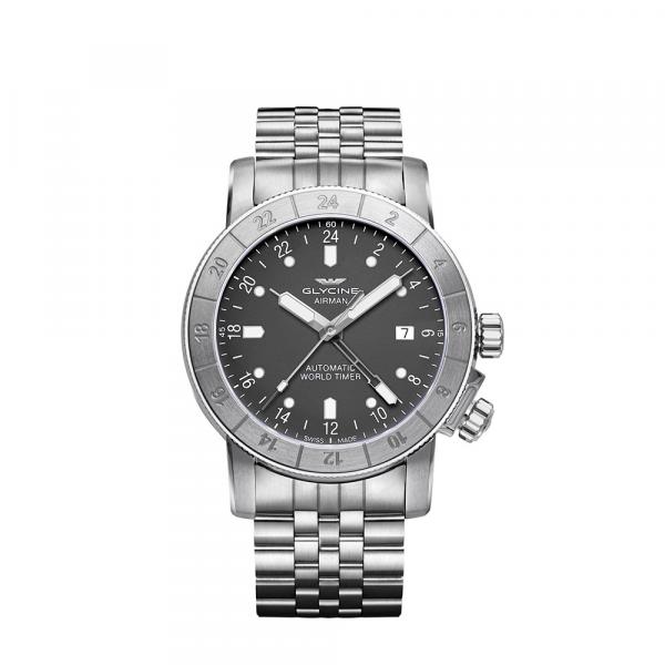 GL0065 - Glycine Airman Vintage GMT Antracite 42mm