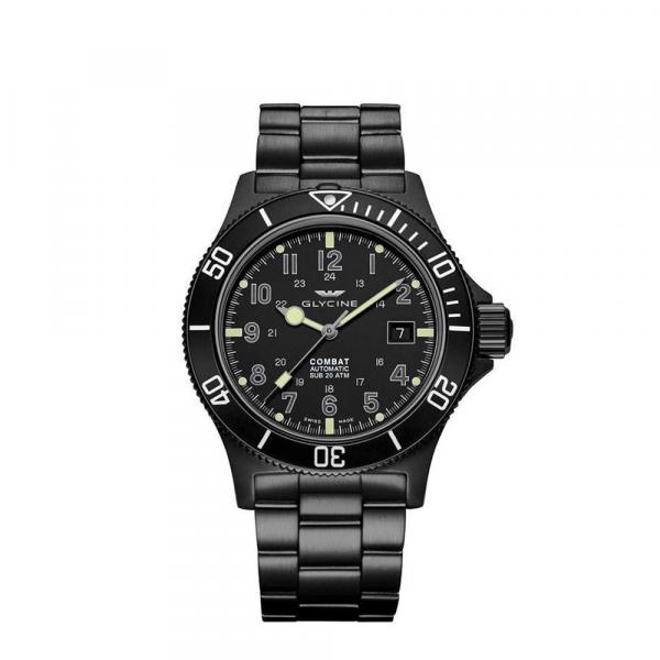 GL0079 - Glycine Combat Sub Ambush Nero 42mm Acciaio