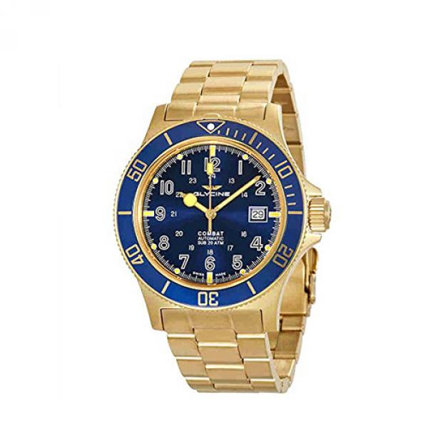 GL0082 - Orologio Glycine Combat Sub Splendid Oro Blu 42mm