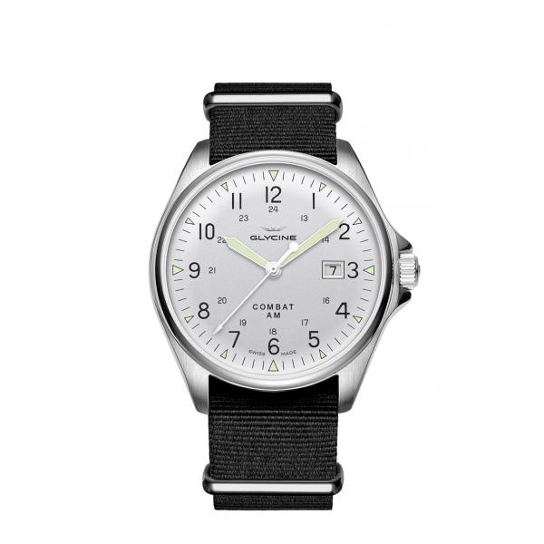 GL0124 - Glycine Combat 6 Vintage 43mm Silver NATO