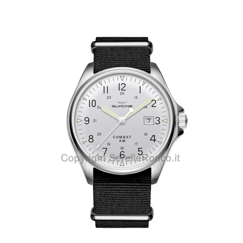 GLYCINE COMBAT 6 VINTAGE 43MM SILVER NATO