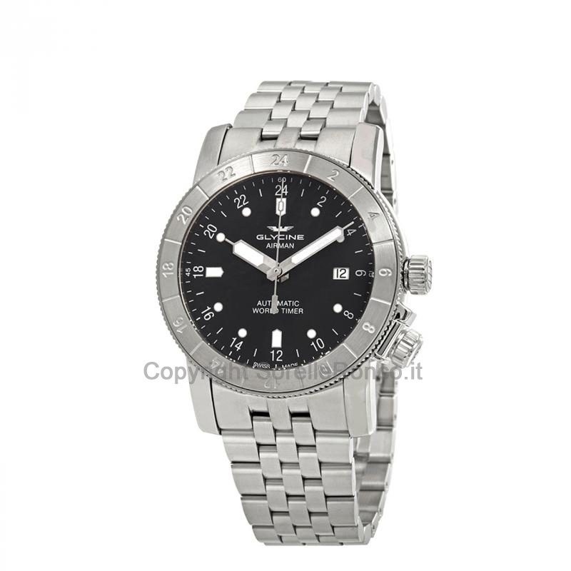 GLYCINE AIRMAN PURIST GRIGIO 42MM ACCIAIO