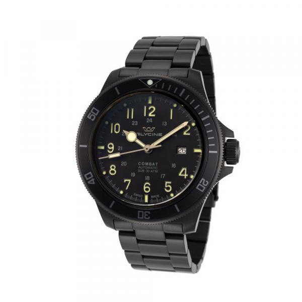 GL0256 - Glycine Combat Sub Nero 42mm Acciaio PVD