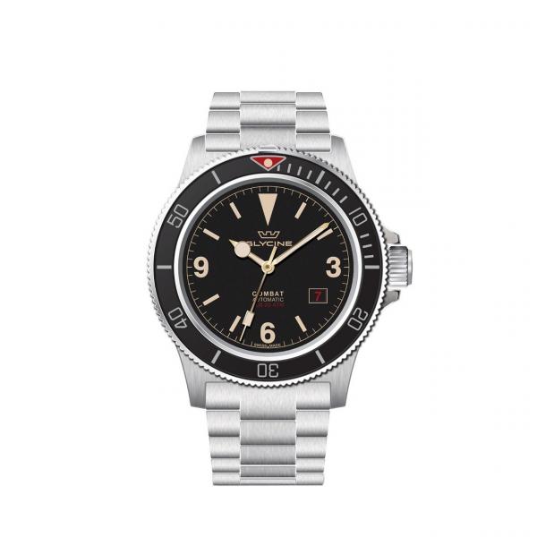 GL0261 - Glycine Combat Sub Acciaio Nero Auto 42mm Vintage