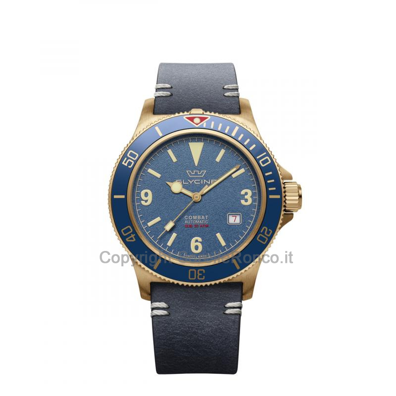 GLYCINE COMBAT SUB VINTAGE BLU BRONZO 42MM