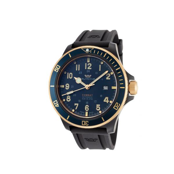 GL0280 - Glycine Combat Sub Blu 46mm Acciaio Gomma