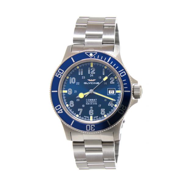 GL0077 - Glycine Combat Sub Acciaio Blu Auto 42mm