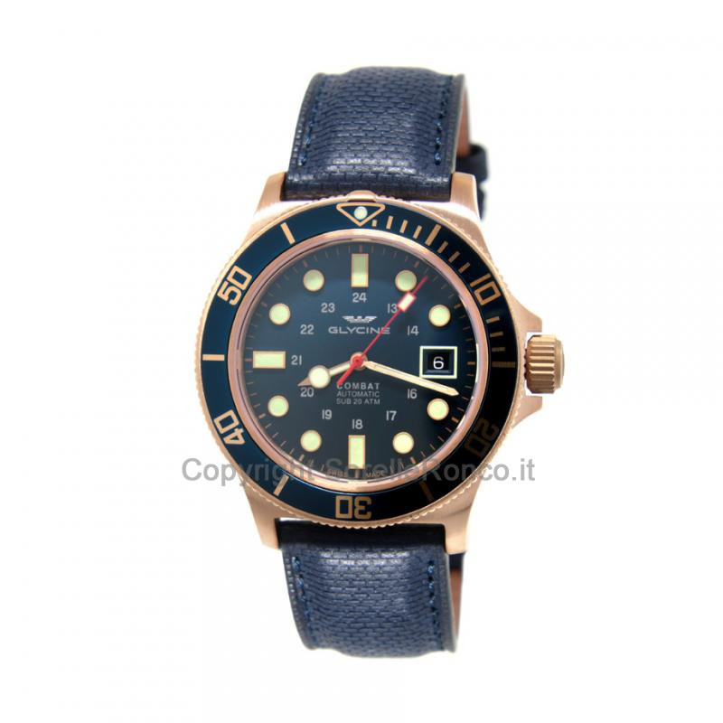 GLYCINE COMBAT SUB BLU 42MM