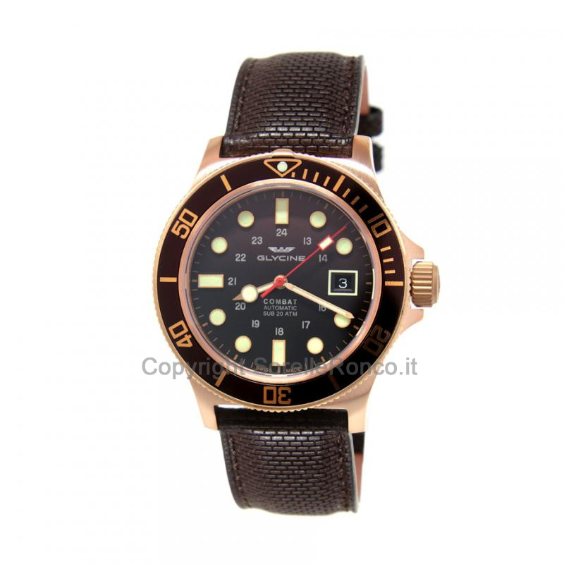 GLYCINE COMBAT SUB BRONZO 42MM TESSUTO