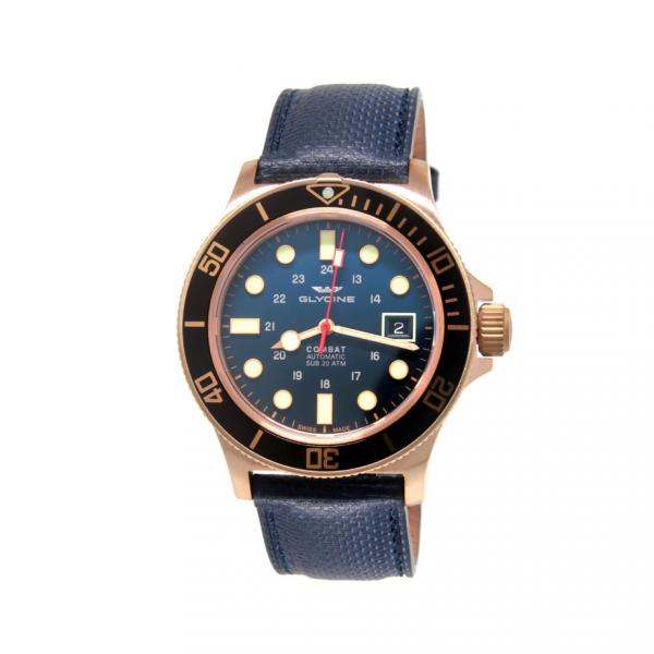 GL0242 - Glycine Combat Sub Blu e Nero 42mm Tessuto