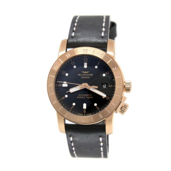 GL0178 - Glycine Airman Double Twelve Gold Nero 42mm