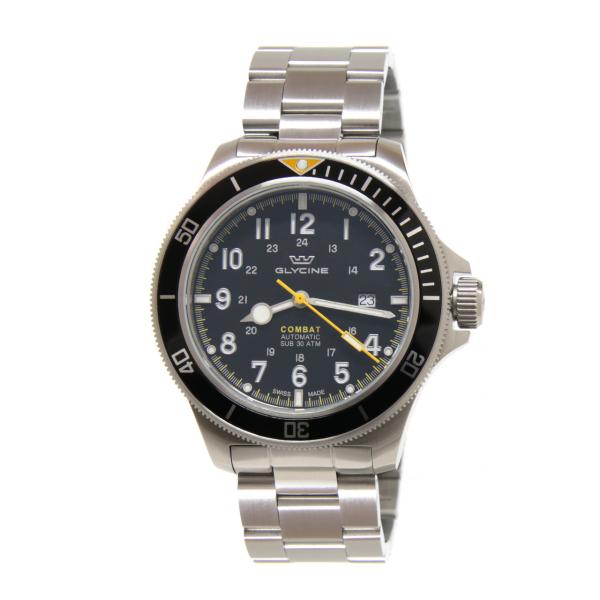 GL0255 - Glycine Combat Sub Acciaio Nero Auto 46mm