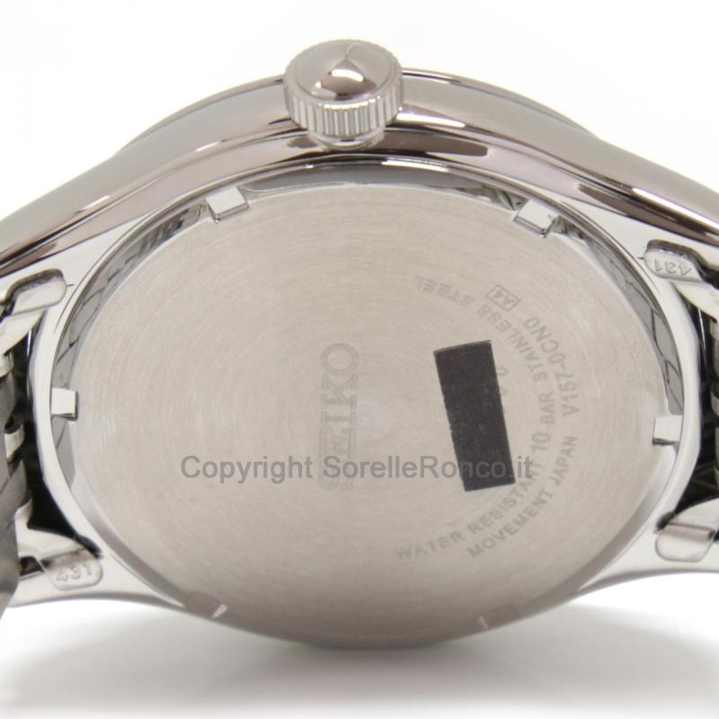 SEIKO CLASSIC NERO 43MM BRACCIALE ACCIAIO