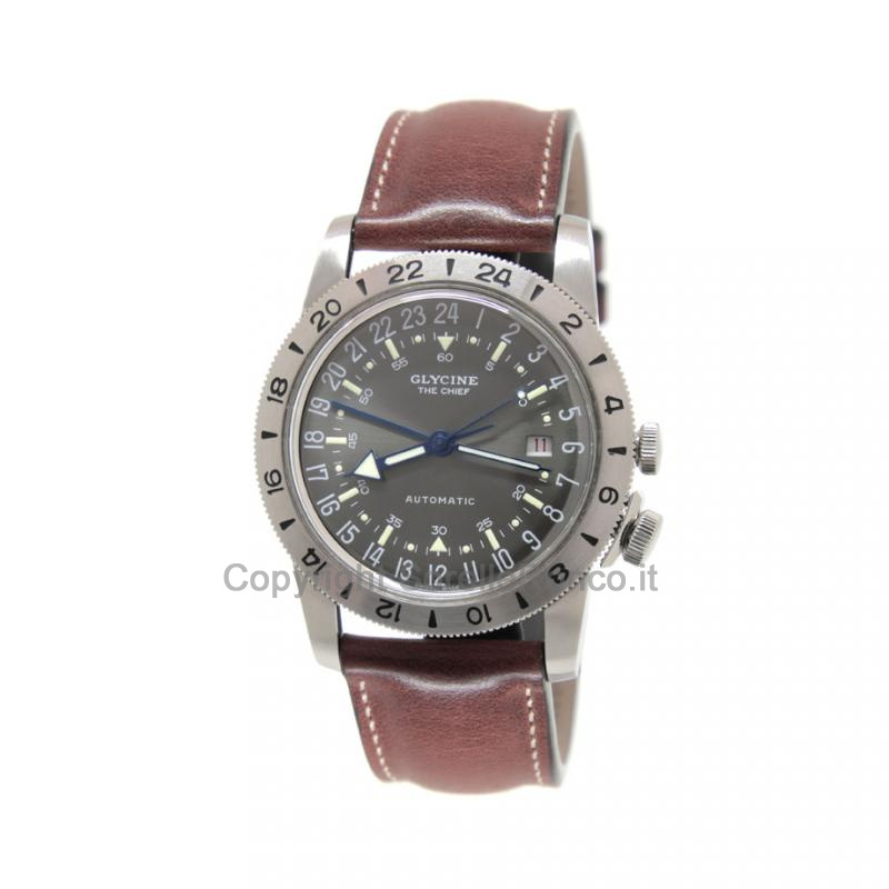 GLYCINE AIRMAN VINTAGE 40MM THE CHIEF GRIGIO