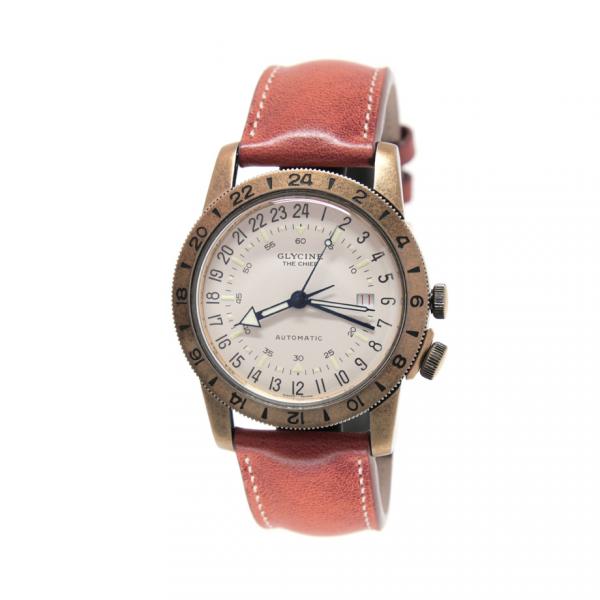GL0245 - Glycine Airman The Chief Bronzo 40mm Bianco