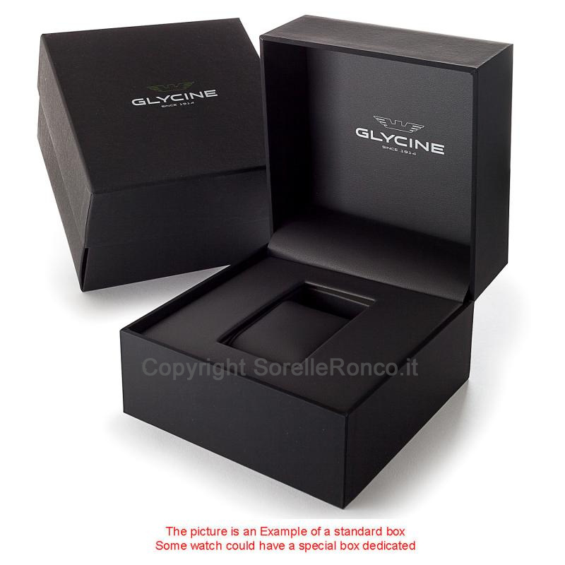 GLYCINE COMBAT CLASSIC MOONPHASE BLU 40MM PELLE
