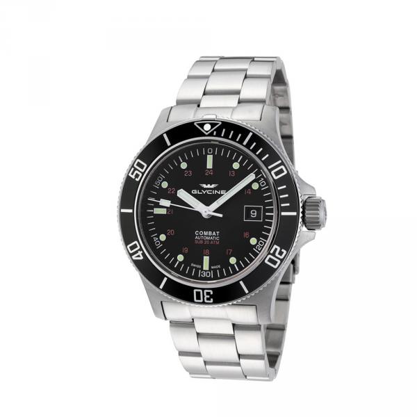 GL0185 - Glycine Combat Sub Acciaio Nero 42mm