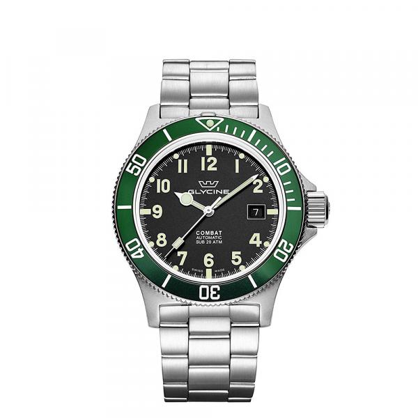 GL0253 - Glycine Combat Sub Acciaio Verde 42mm