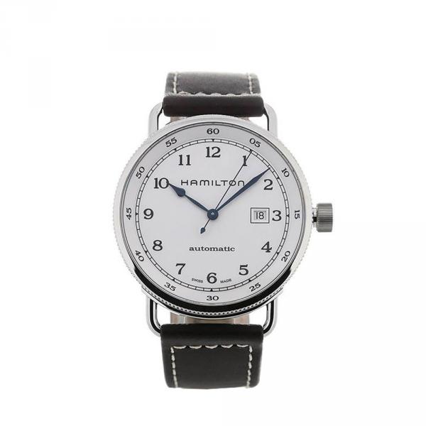 H77715553 - Hamilton Khaki Navy Pioneer Argento 43mm Pelle
