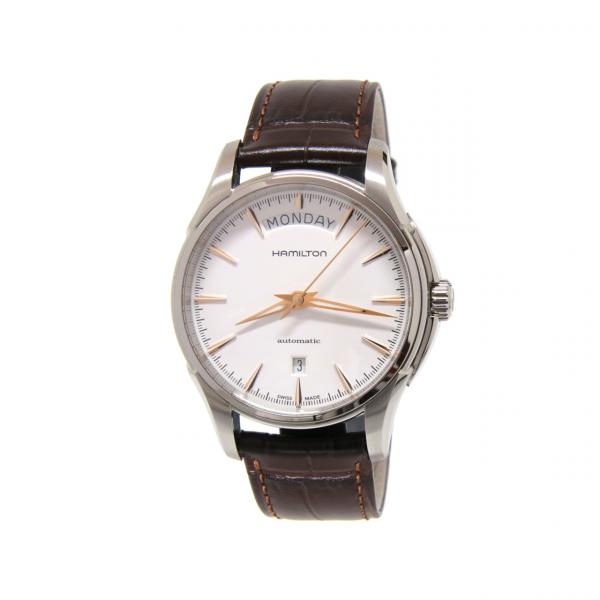 H32505511 - Hamilton Jazzmaster Day Date Bianco 40mm Pelle