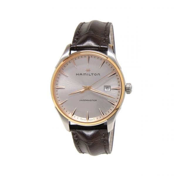 H32441551 - Hamilton Jazzmaster Gent Quarzo Silver 40mm Pelle