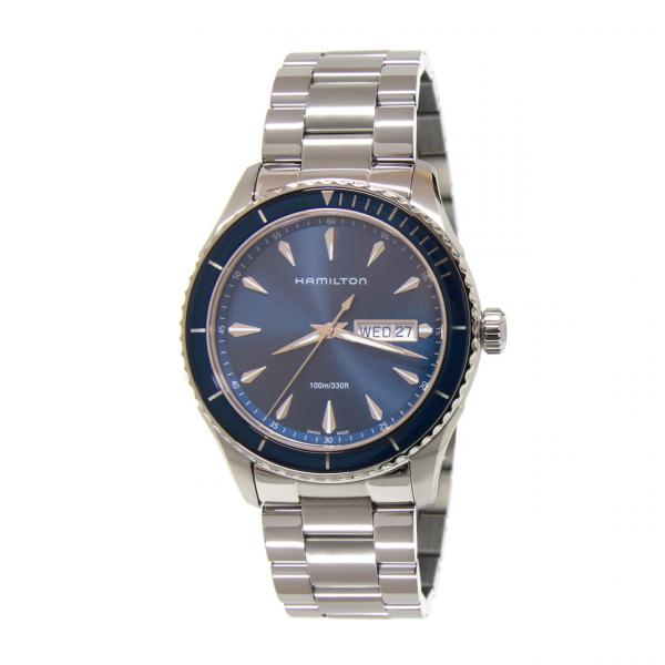 H37551141 - Hamilton Jazzmaster Day Date Blu 42mm Quarzo