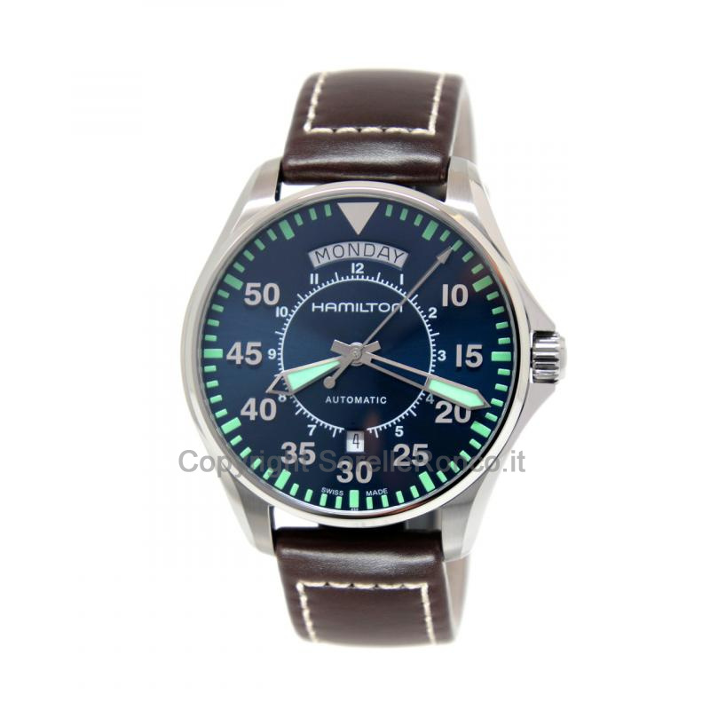 HAMILTON KHAKI AVIATION PILOT 42MM BLU