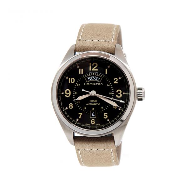H70505833 - Hamilton Khaki Field Automatico Nero 42mm Pelle