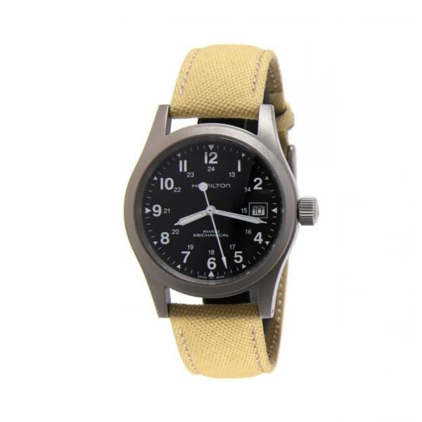 H69439933 - Hamilton Khaki Field Mechanical 38mm Nero e Beige