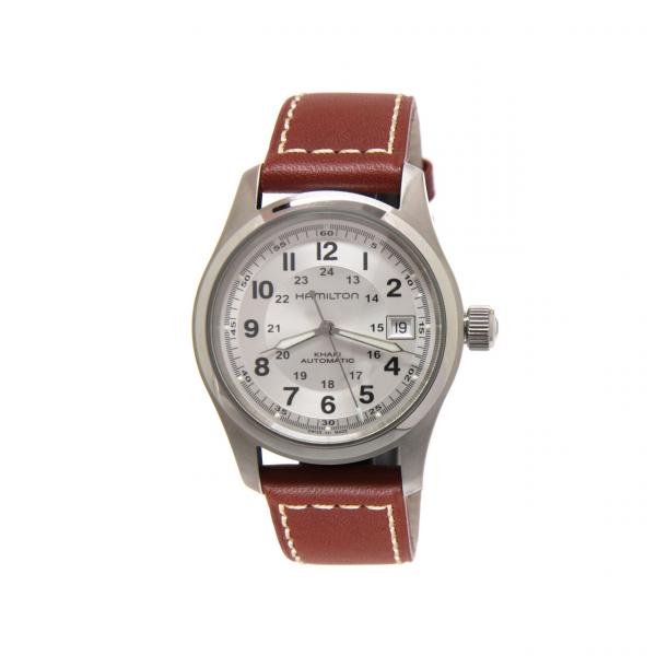 H70455553 - Hamilton Khaki Field Automatico 38mm Silver Pelle
