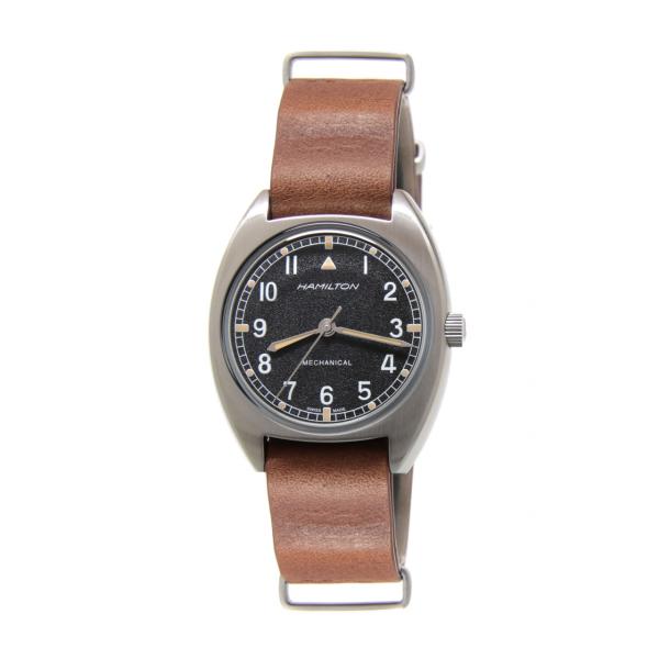 H76419531 - Hamilton Pilot Pioneer Nero NATO Marrone 36mmx33mm