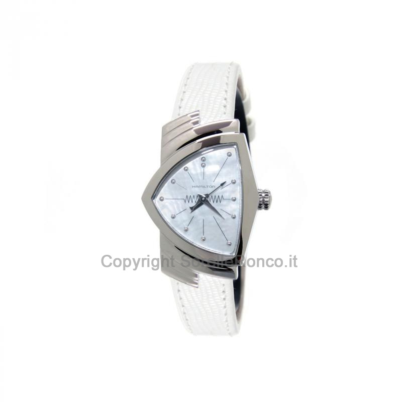 HAMILTON VENTURA BIANCO MADREPERLA 36,50MM ACCIAIO