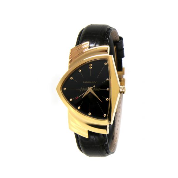 H24301731 - Hamilton Ventura Nero Quarzo Oro 32,2x50,3mm