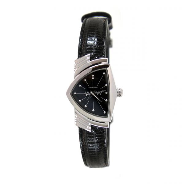 H24211732 - Hamilton Ventura Nero Quarzo Small 36,5mm Acciaio